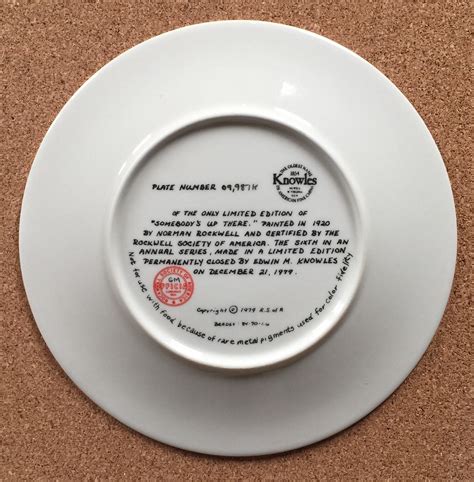Expert's Assistant: Is there <b>anything</b> else the Appraiser should know before I connect you? Rest assured that they'll be able to help you. . Are norman rockwell plates worth anything